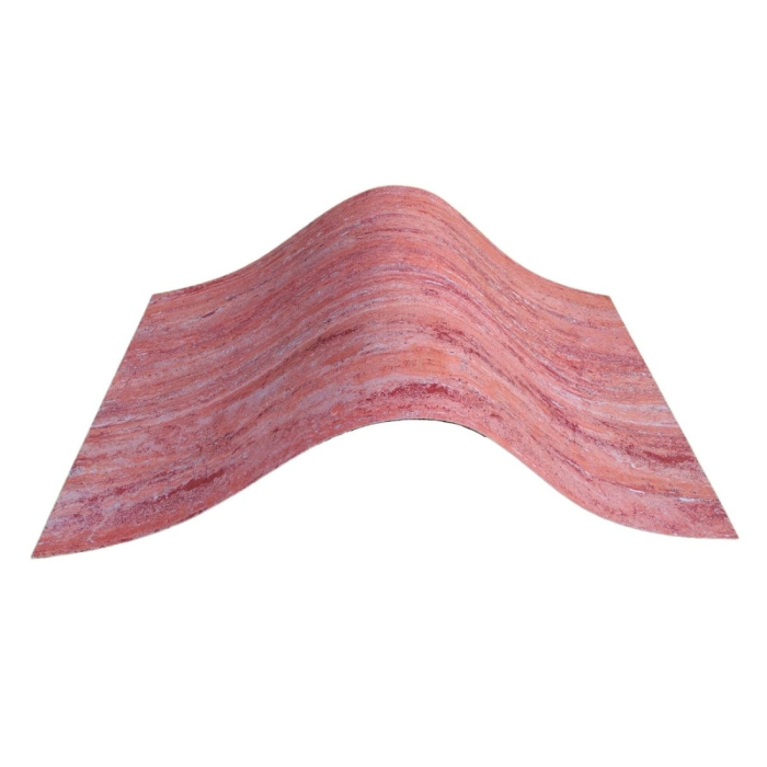 Set 16 panouri decorative din praf de piatra, Naimeed D7313, ignifuge, strat protector ceramic, rezistente la razele UV, 120x60x0.2 cm, coral [5]