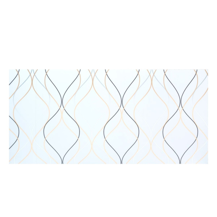 Set 6 panouri decorative autoadezive cu folie de aluminiu, efect marmura, suprafata acoperita 1.08 m², Naimeed D7110, 60x30 cm, Alb [2]