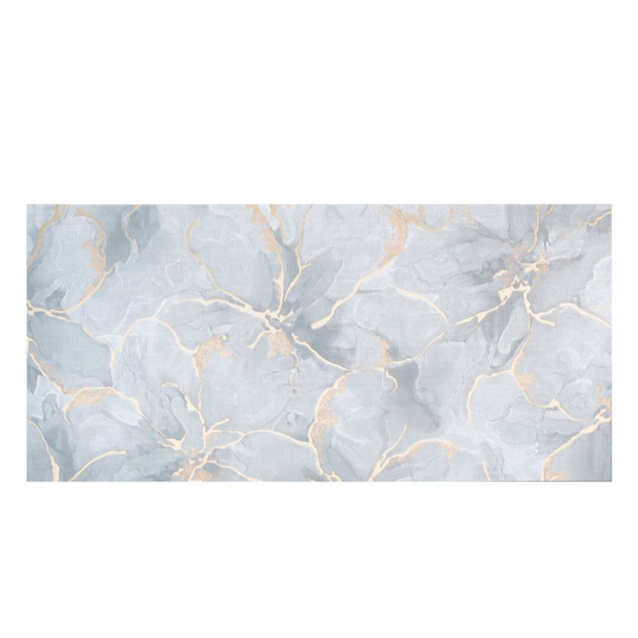 Set 6 panouri decorative autoadezive cu folie de aluminiu, efect marmura,  suprafata acoperita 1.08 m², Naimeed D7111, 60x30 cm, Gri [2]