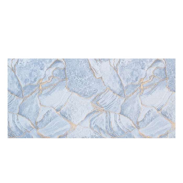 Set 6 panouri decorative autoadezive cu folie de aluminiu, efect marmura,  suprafata acoperita 1.08 m², Naimeed D7112, 60x30 cm, Albastru [2]