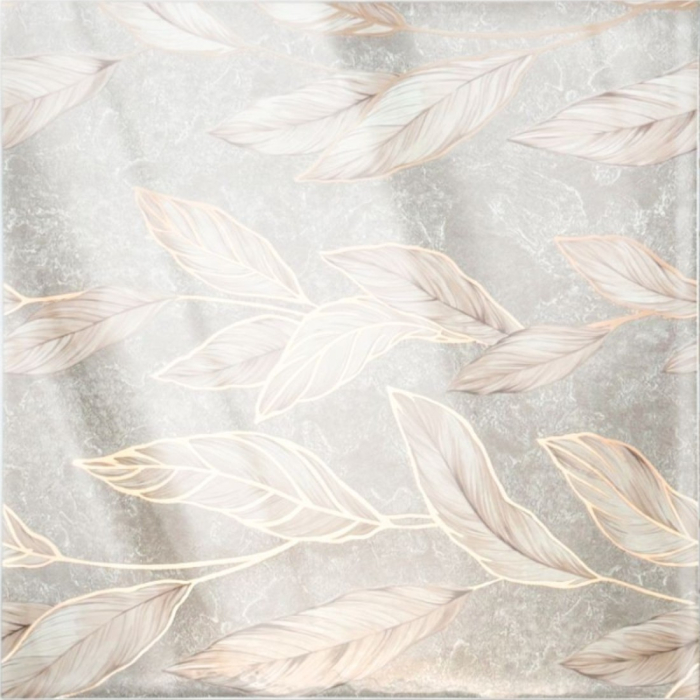 Set 6 panouri decorative autoadezive cu folie de aluminiu, efect marmura, suprafata acoperita 1.08 m², Naimeed D7114, 60x30 cm, Gri [4]