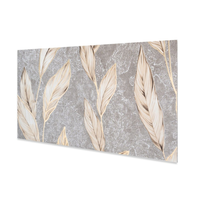 Set 6 panouri decorative autoadezive cu folie de aluminiu, efect marmura, suprafata acoperita 1.08 m², Naimeed D7114, 60x30 cm, Gri [3]
