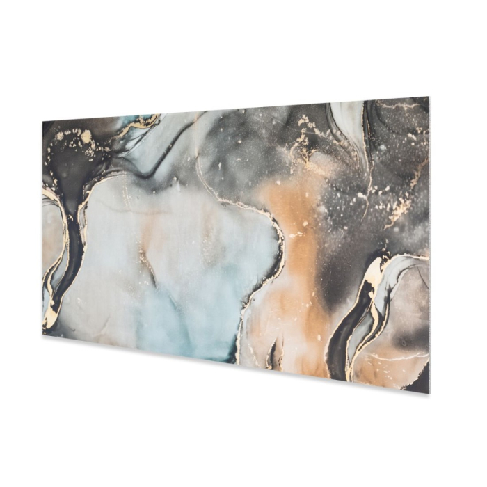 Set 6 panouri decorative autoadezive cu folie de aluminiu, efect marmura,  suprafata acoperita 1.08 m², Naimeed D7116, 60x30 cm, Multicolor [3]