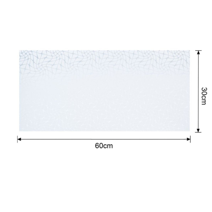 Set 6 panouri decorative autoadezive cu folie de aluminiu, efect marmura, suprafata acoperita 1.08 m², Naimeed D7121, 60x30 cm, Gri deschis [10]