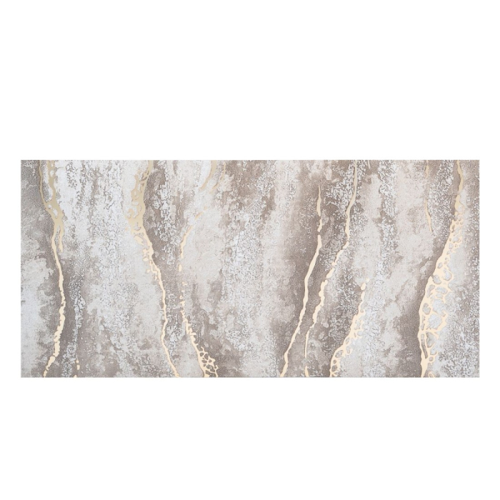 Set 6 panouri decorative autoadezive cu folie de aluminiu, efect marmura, suprafata acoperita 1.08 m², Naimeed D7128, 60x30 cm, Maro deschis [2]