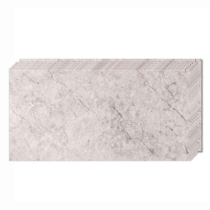 Set 6 panouri decorative, Naimeed D6577, Autoadeziv, aspect mat, suprafata acoperita 1.08 mp, 30x60 cm, Gri [2]