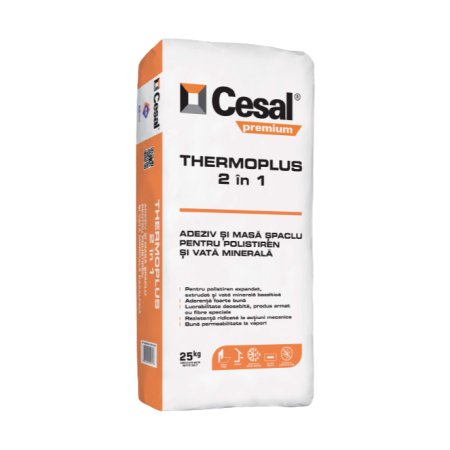 Adeziv termoizolant - Cesal Thermoplus 2 În 1 - 25 kg