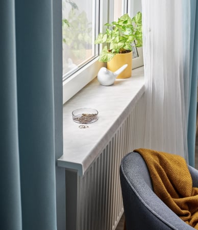 Glafuri Interioare - Glaf interior Marmură - Vilo - 350 x 6000 x 40 mm – PVC rigid, 2,1 mp