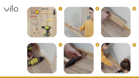 Imbinare Plinta Vilo Flex, 55x22mm, Fag Scândură [3]