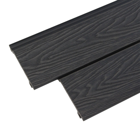 Lambriu riflaj WPC, pentru exterior, montaj rapid, rezistenta ridicata, Naimeed D7497, 2800 x 148 x 21 mm, Stejar gri [2]