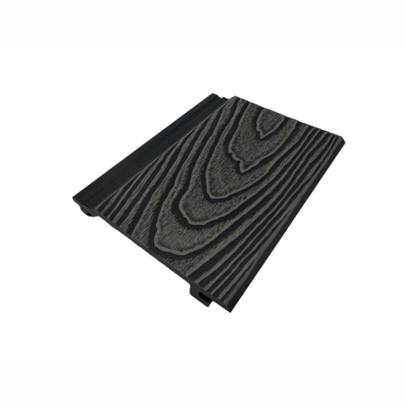 Lambriuri - Lambriu riflaj WPC, pentru exterior, montaj rapid, rezistenta ridicata, Naimeed D7497, 2800 x 148 x 21 mm, Stejar gri