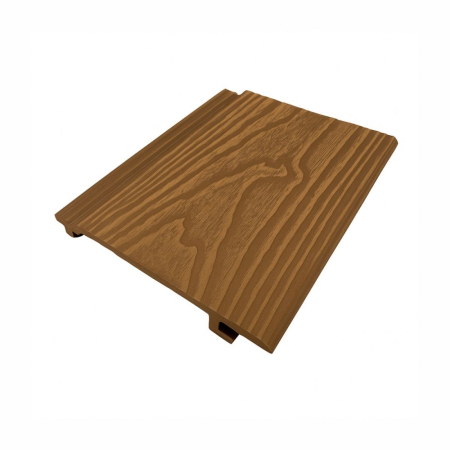 Lambriuri - Lambriu riflaj WPC, pentru exterior, montaj rapid, rezistenta ridicata, Naimeed D7498, 2800 x 148 x 21 mm, Tec