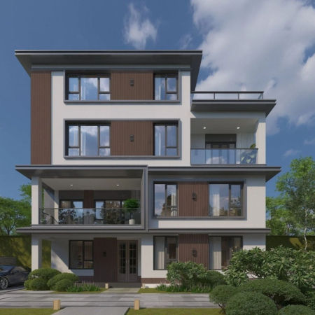 Lambriu riflaj WPC, reliefat, pentru exterior, montaj rapid, rezistenta ridicata, Naimeed D7494, 2800 x 220 x 26 mm, Stejar gri [5]