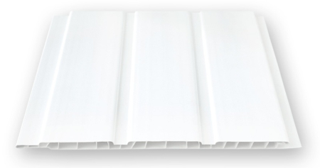 Lambriuri PVC - Lambriu PVC cu canale, Buker F2000, Alb, 20 cm / 8 mm, 4 m, 8 m2/pachet