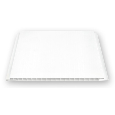 Lambriu Baie - Lambriu PVC drept, Buker D2000, Alb, 20 cm / 8 mm, 4 m, 8 m2/pachet