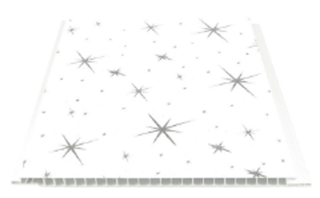 Lambriuri PVC - Lambriu PVC drept, Buker DY3, Star, 20 cm / 8 mm, 4 m, 8 m2/pachet