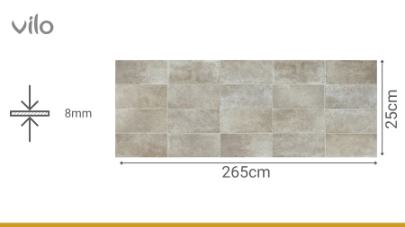 Lambriu PVC Vilo Motivo, Marmură Bej Miere [2]