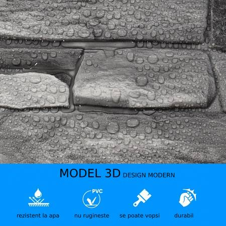Panou de perete PVC 3D decor stejar alb cu șipci decalate, montat la capul patului în dormitor [8]