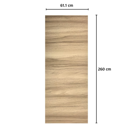 Panou decorativ riflaj WPC, Naimeed D7552, sistem de imbinare straight, aspect rafinat si montaj usor, 260x61.1x0.9cm, stejar natur [1]