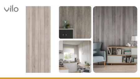 Lambriu PVC Vilo Motivo, Lemn Maro Nucșoară [1]