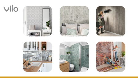 Lambriu PVC Vilo Motivo, Lemn Albit [4]