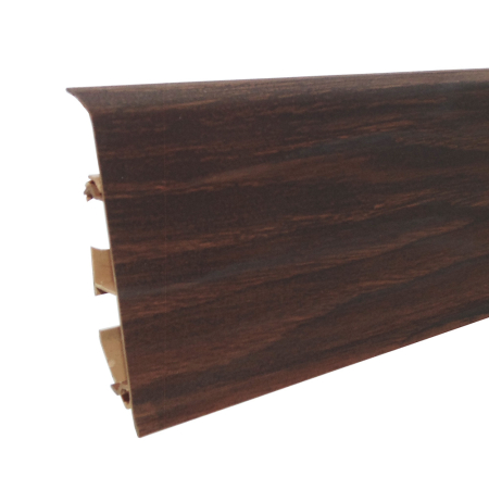 Plinte PVC - Plinta parchet PVC Profiline, EVO PP70-0-006, canal cablu, stejar roșu, 2500 x 70 x 20.7 mm