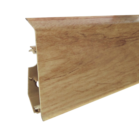 Plinte PVC - Plinta parchet PVC Profiline, EVO PP70-0-020, canal cablu, stejar nobil, 2500 x 70 x 20.7 mm