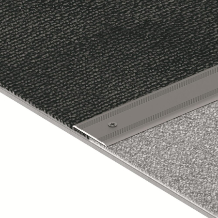 Prag de trecere - Profil de trecere aluminiu VA08 ARGINTIU 180, 180x3.5cm, Argintiu