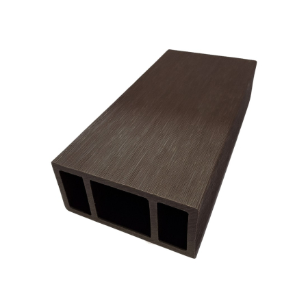 Panouri Decorative - Profil dreptunghiular ranforsat din WPC co-extrudat, Naimeed D7502, 280×10×5 cm, maro închis