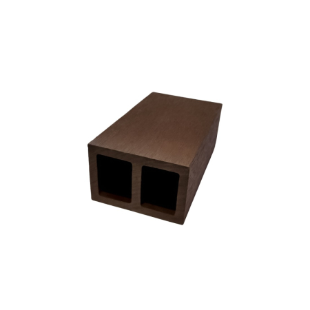 Panouri Decorative - Profil dreptunghiular ranforsat din WPC co-extrudat, Naimeed D7504, 280×5.8×3.9 cm, maro închis