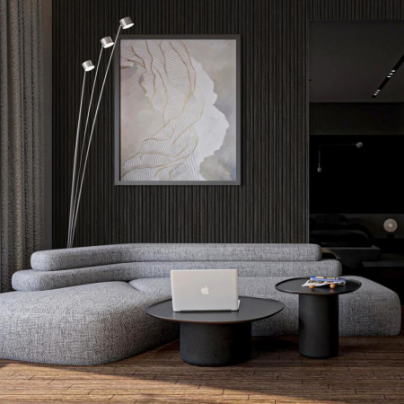 Riflaje Decorative - Riflaj Interior Profiline, 2800 mm x 120 mm x 12 mm Gri Striat 205