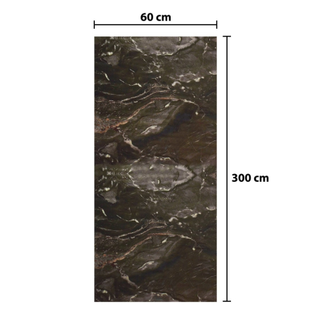 Rola panou autoadeziv, Naimeed D5679, design modern, 2mm grosime, 60x300cm, Maro [2]