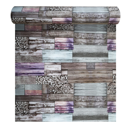Panouri Decorative Tip Rola - Rola panou autoadeziv, Naimeed D5685, design modern, 2mm grosime, 60x300cm, Multicolor