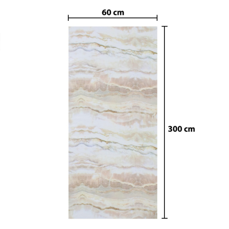 Rola panou autoadeziv, Naimeed D5687, design modern, 2mm grosime, 60x300cm, Crem [2]
