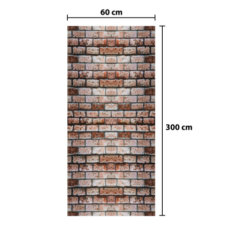 Rola panou autoadeziv, Naimeed D5692, design modern, 2mm grosime, 60x300cm, Caramida [2]