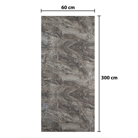 Rola panou autoadeziv, Naimeed D5698, design modern, 2mm grosime, 60x300cm, Gri [2]