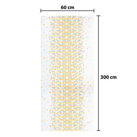 Rola panou autoadeziv, Naimeed D5706, design modern, 2mm grosime, 60x300cm, Galben/Albastru [2]