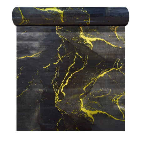 Panouri Decorative Tip Rola - Rola panou autoadeziv, Naimeed D5708, design modern, 2mm grosime, 60x300cm, Negru