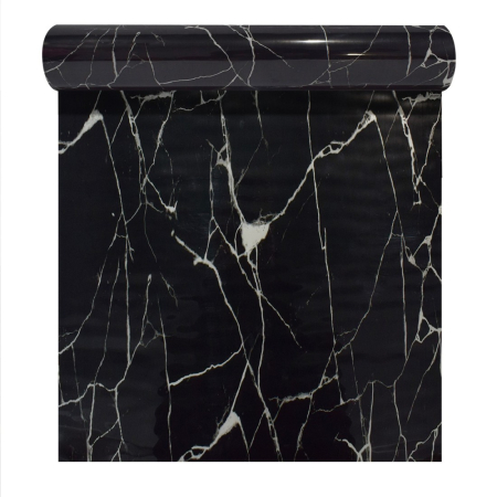 Panouri Decorative Tip Rola - Rola panou autoadeziv, Naimeed D5714, design modern, 2mm grosime, 60x300cm, Negru