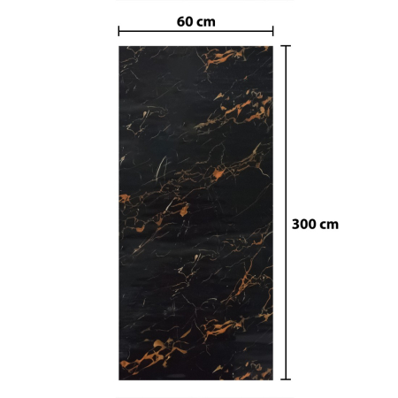 Rola panou autoadeziv, Naimeed D5720, design modern, 2mm grosime, 60x300cm, Negru [2]