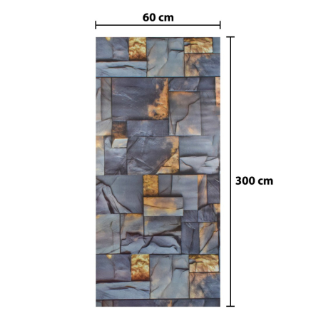 Rola panou autoadeziv, Naimeed D5723, design modern, 2mm grosime, 60x300cm, Multicolor [2]