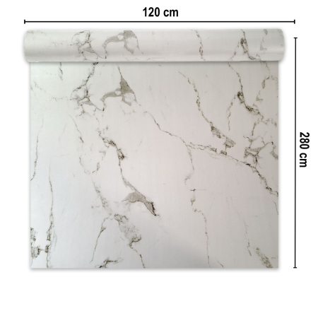 Rola panou autoadeziv, Naimeed D7365, design modern, 2.5mm grosime, 120x280cm, Alb [1]