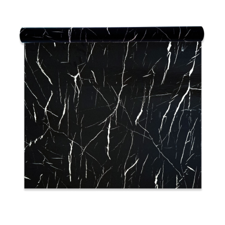Panouri Decorative Tip Rola - Rola panou autoadeziv, Naimeed D7367, design modern, 2.5mm grosime, 120x280cm, Negru