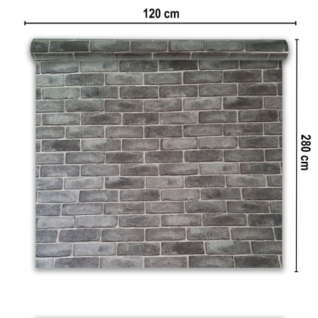 Rola panou autoadeziv, Naimeed D7371, design modern, 2.5mm grosime, 120x280cm, Gri [1]