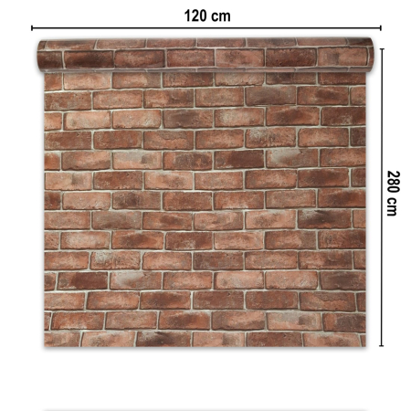 Rola panou autoadeziv, Naimeed D7372, design modern, 2.5mm grosime, 120x280cm, Maro [1]