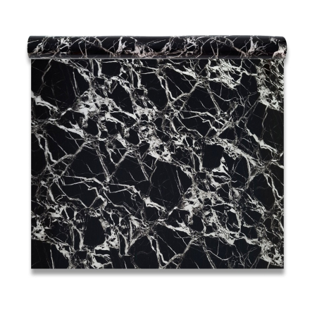 Panouri Decorative Tip Rola - Rola panou autoadeziv, Naimeed D7373, design modern, 2.5mm grosime, 120x280cm, Negru