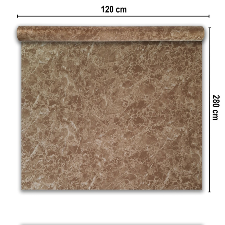 Rola panou autoadeziv, Naimeed D7379, design modern, 2.5mm grosime, 120x280cm, Maro [1]