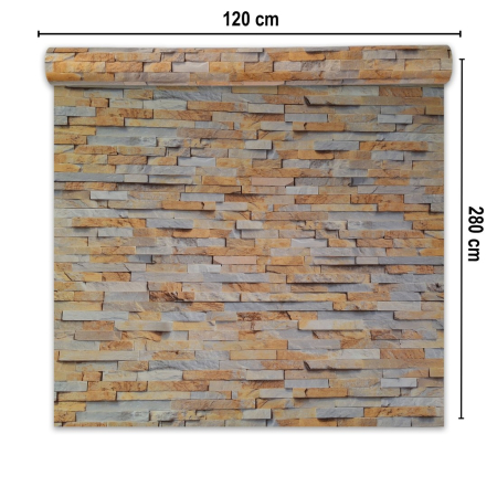 Rola panou autoadeziv, Naimeed D7380, design modern, 2.5mm grosime, 120x280cm, Maro [1]