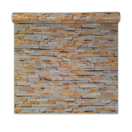Panouri Decorative Tip Rola - Rola panou autoadeziv, Naimeed D7380, design modern, 2.5mm grosime, 120x280cm, Maro