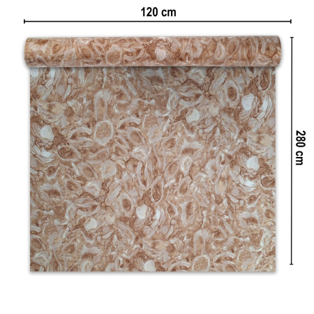 Rola panou autoadeziv, Naimeed D7381, design modern, 2.5mm grosime, 120x280cm, Maro deschis [1]